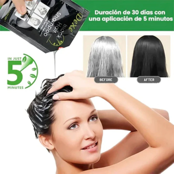 Shampoo Pinta Canas Negro 10 unidades